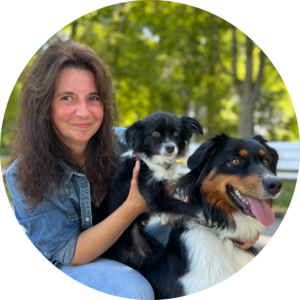 Tania Dählmann mit Kira und Lucy